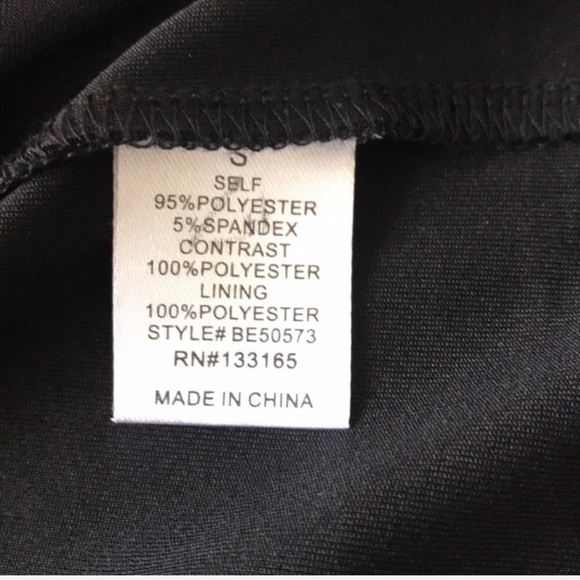 ALTAR’D STATE Black Keyhole Mock Neck Dress Small Geometric Sexy Event Dress - Picture 8 of 8